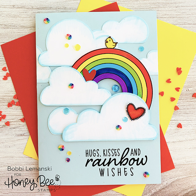 Sneak Peek Day 1: Rainbow and Large Cloud Card