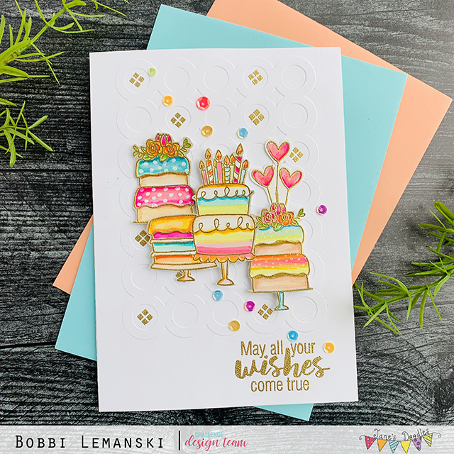 New Embossing Challenge at Jane’s Doodles