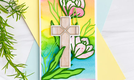Inlaid Cross and Crocus for Easter