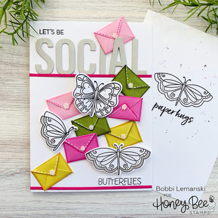 Let's Be Social Butterflies and Send Paper Hugs | Bobbi Hart♡Design