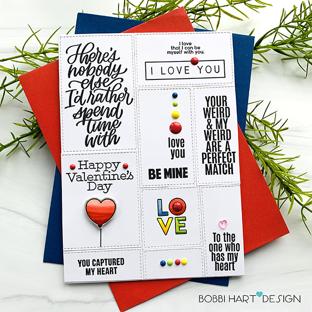 KWELLAM Words Happiness Love You Hug Joy Heart Thank you Clear Stamps for Card Making Decoration and DIY Scrapbooking