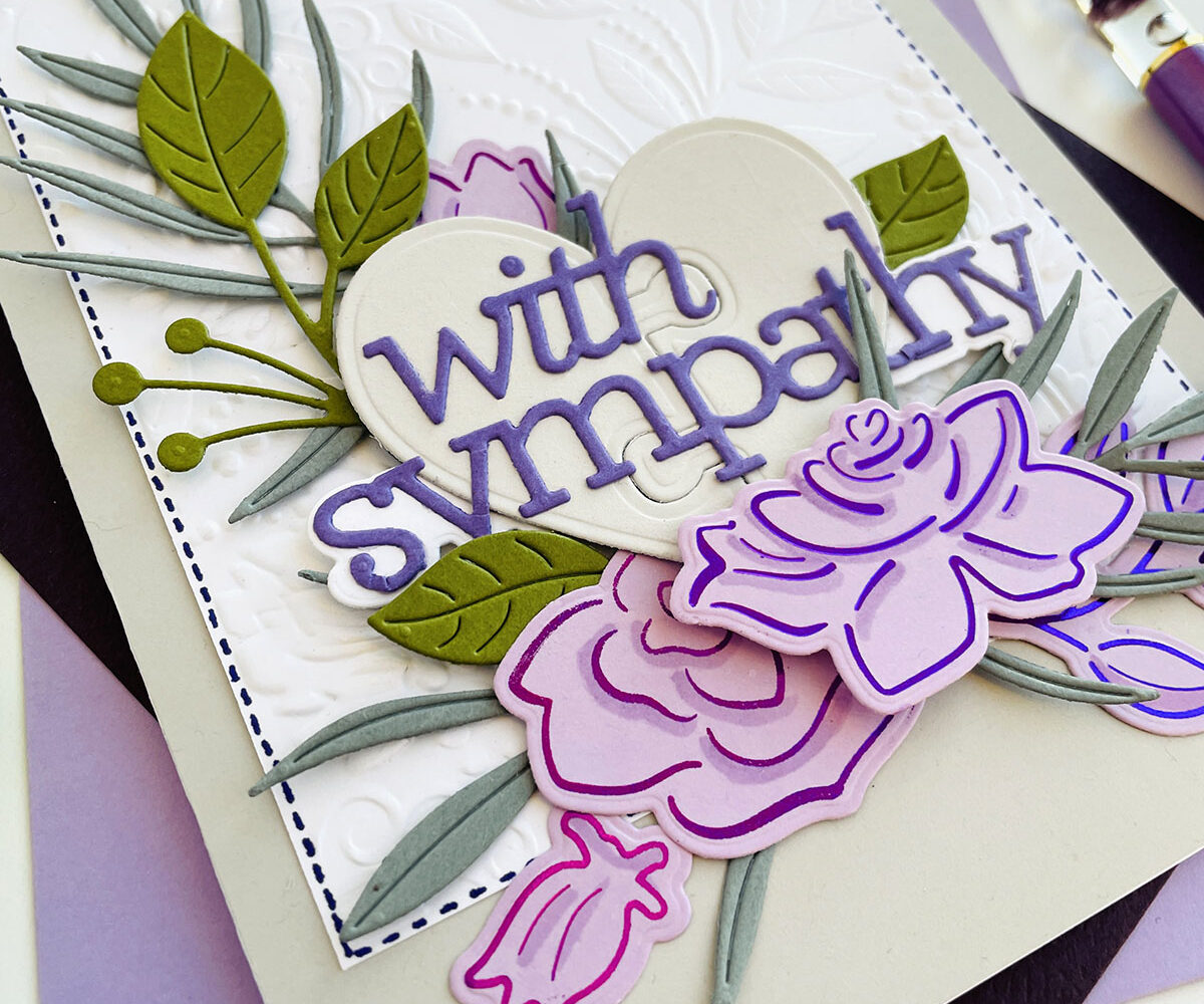 Sympathy Card featuring New Products from Simon Says Stamp