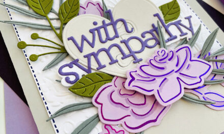 Sympathy Card featuring New Products from Simon Says Stamp