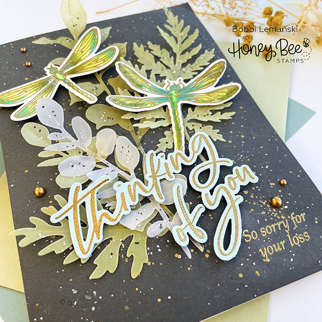 Modern Spring Dragonfly and Greenery Sets