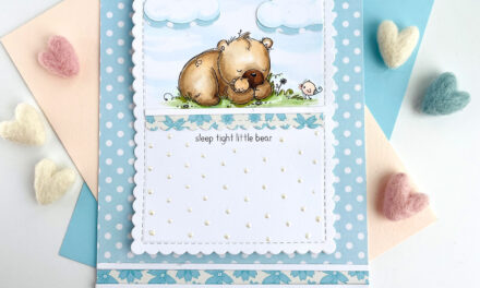 Mother and Bear Baby Card