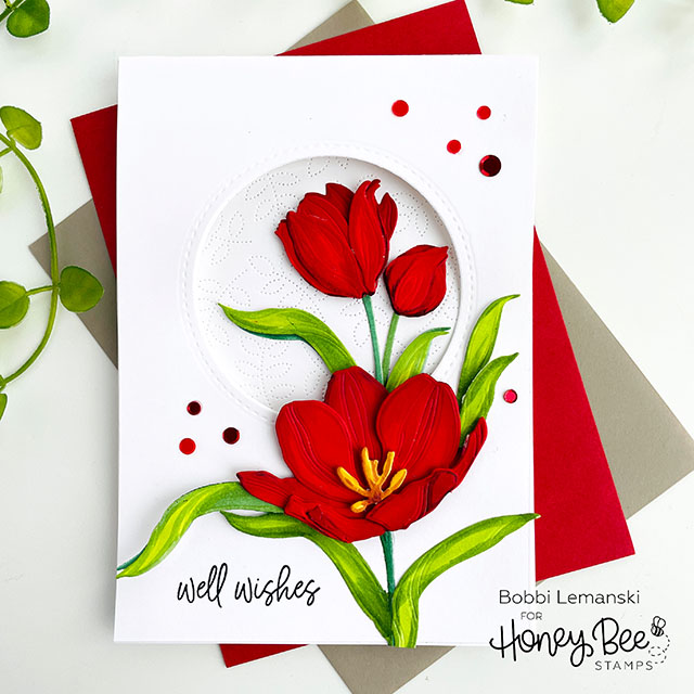 Peek Through Tulip Card