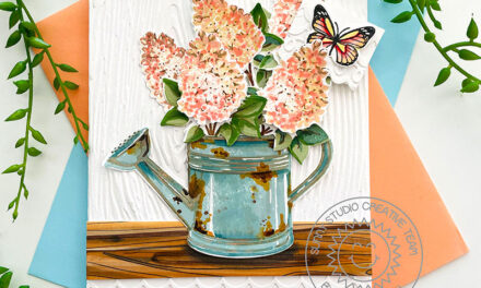 Watering Can Floral Card