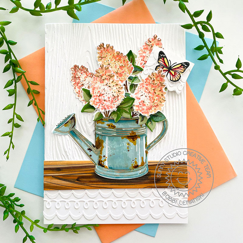 Watering Can Floral Card