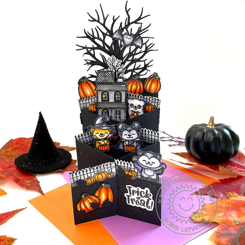 Too Cute to Spook Zigzag Card