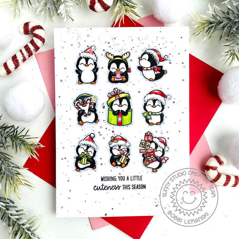 Cuteness Overload With Penguin Party by Sunny Studio Stamps
