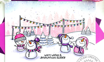 Snowman Kisses by Sunny Studio Stamps