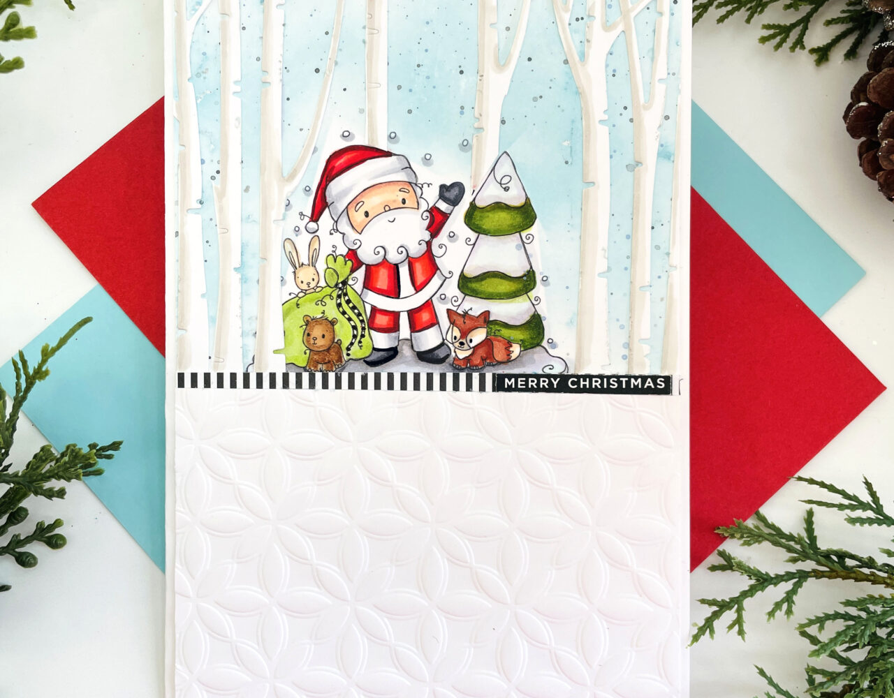 Woodland Santa by RAM Stamps