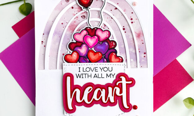 A Pocketful of Hearts Valentine Card