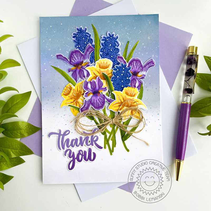 A Spring Bouquet by Sunny Studio Stamps