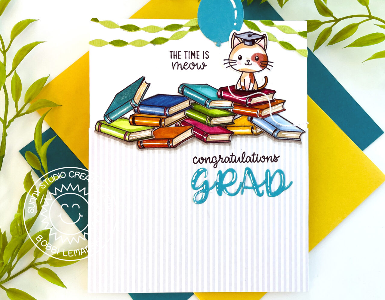 Celebrate the Grad With Grad Cat by Sunny Studio Stamps