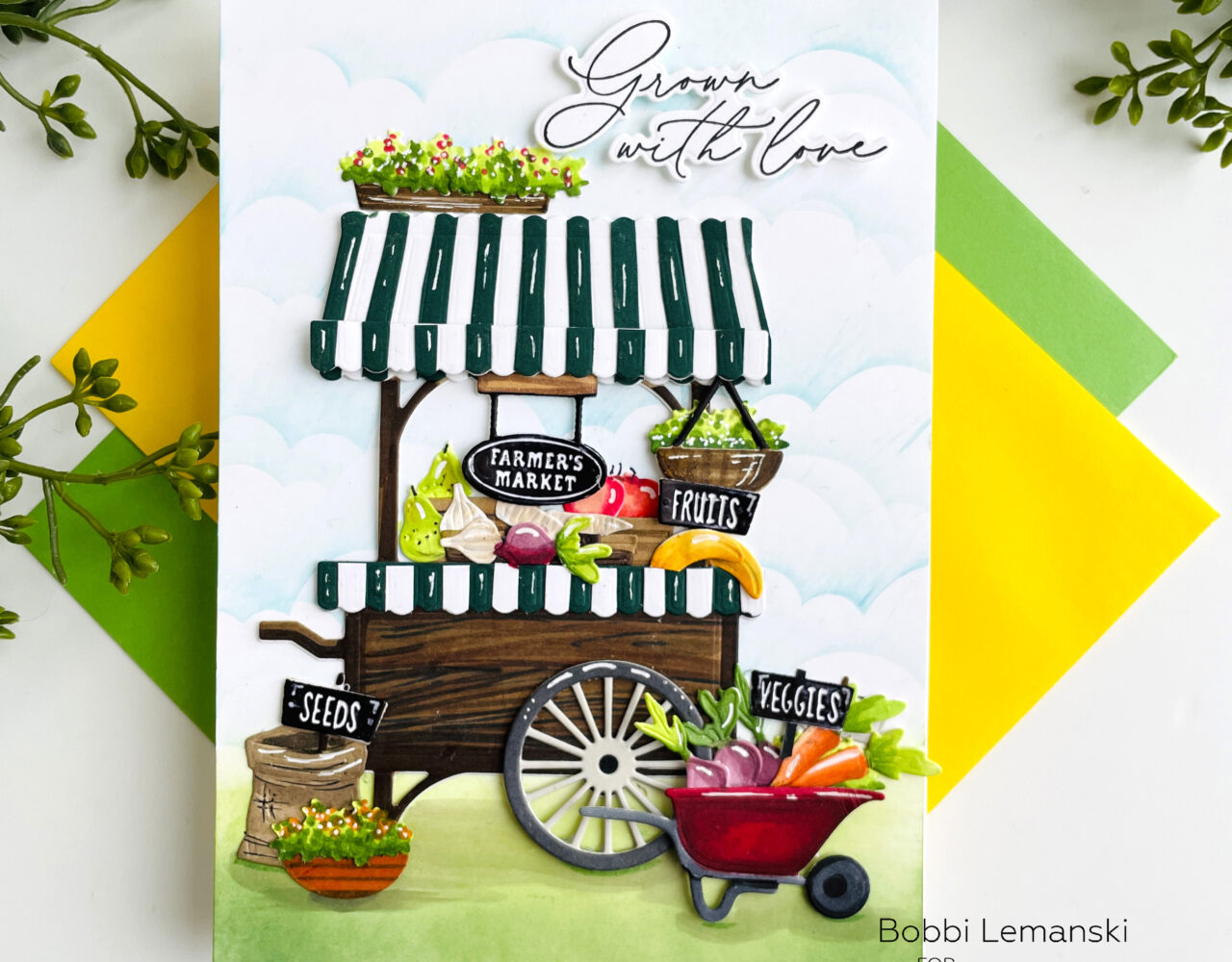 A Farmers’ Market Vegetable Cart