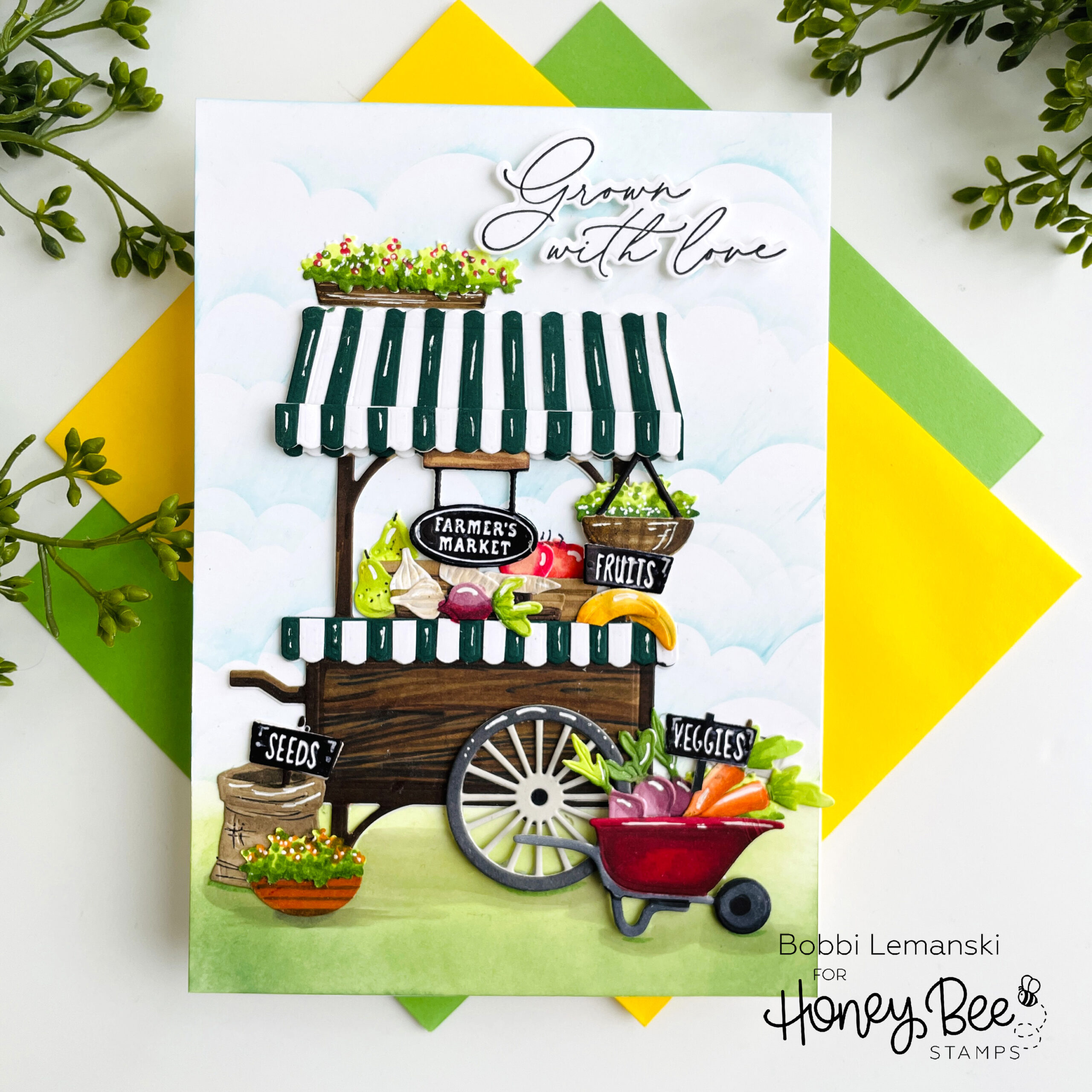 A Farmers’ Market Vegetable Cart | Bobbi Hart♡Design