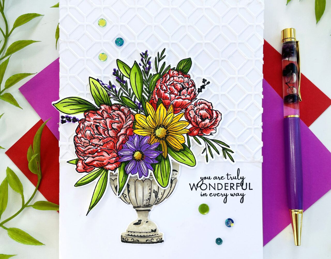 Easy Peasy Easy Bouquet by Papertrey Ink