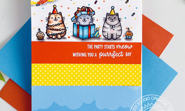 Birthday Cat by Sunny Studio Stamps