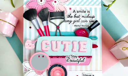 “Cutie” Makeup Bag by Honey Bee Stamps