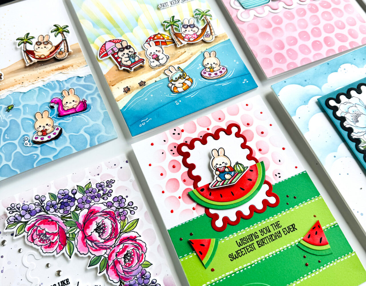 Alex Syberia Designs August Release: Happy Cuties and Peony Corners | Giveaway